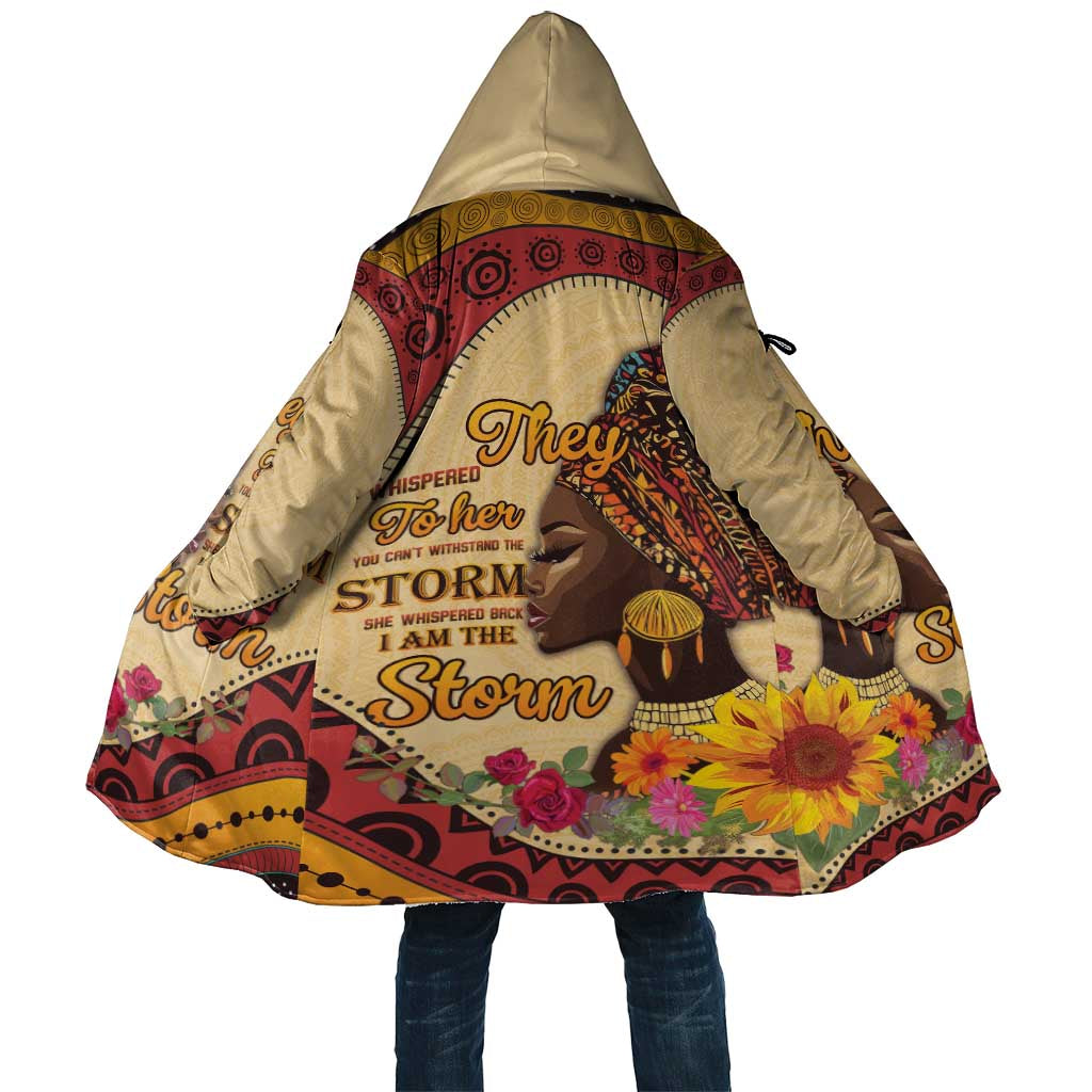 Black History Month Cloak African Woman Afro I Am The Storm - Wonder Print Shop