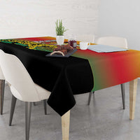 Benin National Day Tablecloth Leopard With Coat Of Arms - Wonder Print Shop