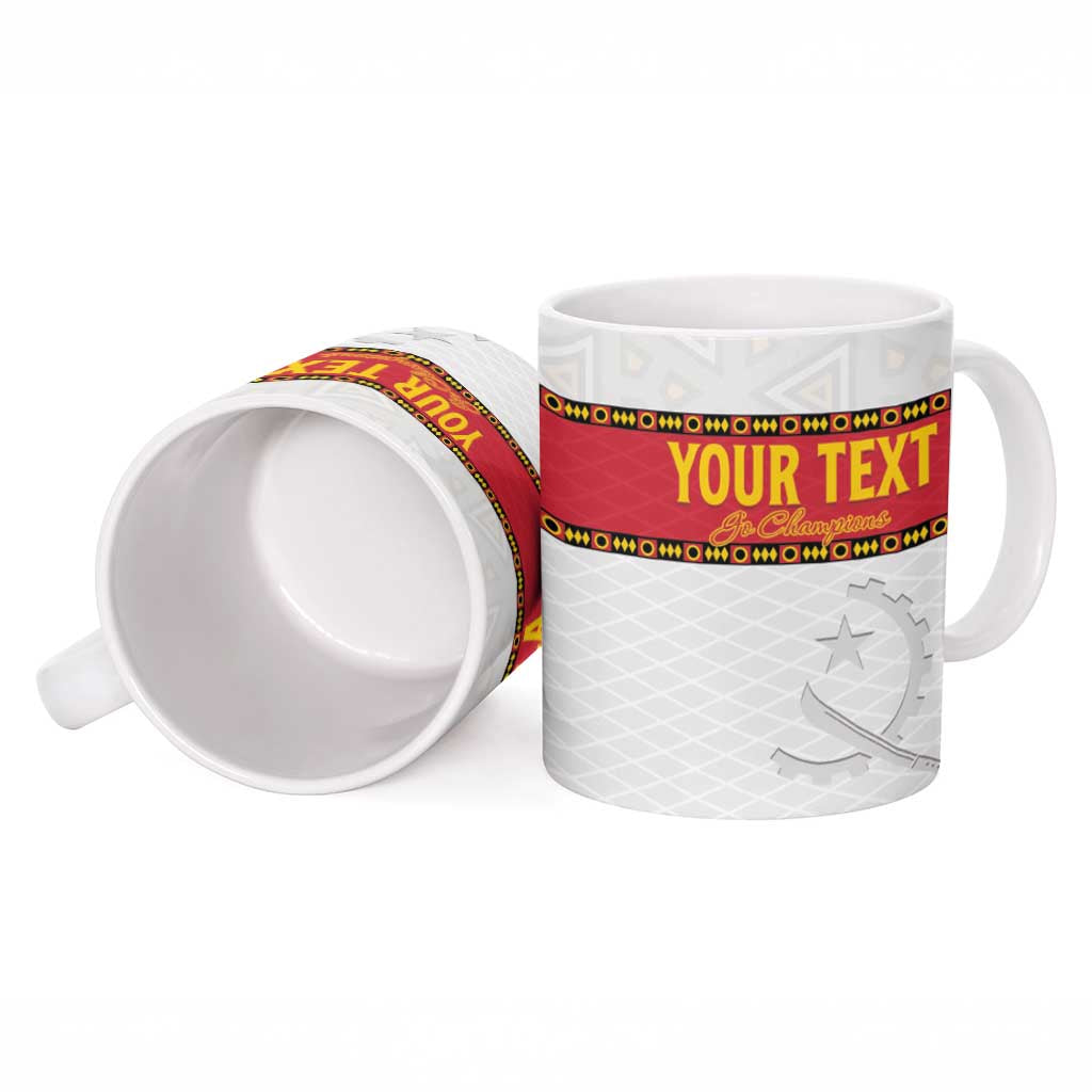 Custom Angola Football Ceramic Mug Avante Palancas Negras - White - Wonder Print Shop