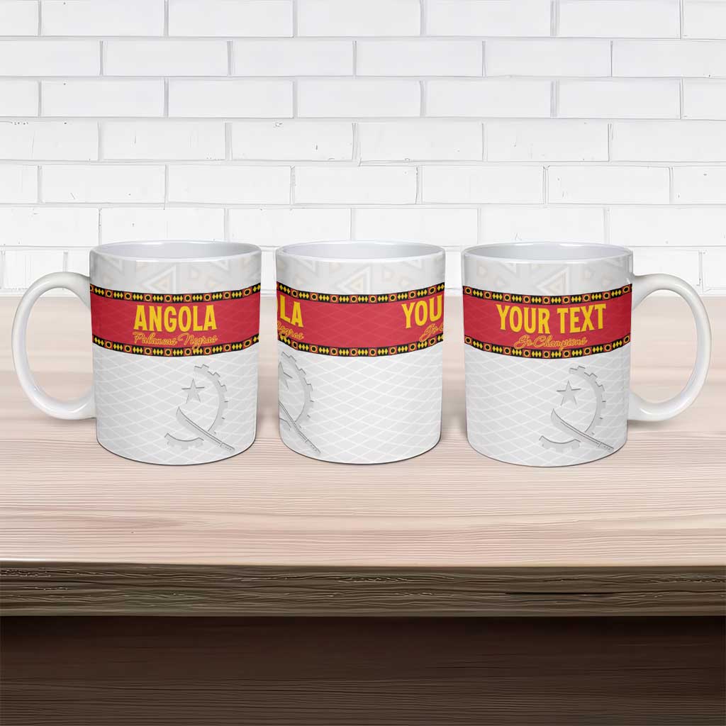 Custom Angola Football Ceramic Mug Avante Palancas Negras - White - Wonder Print Shop