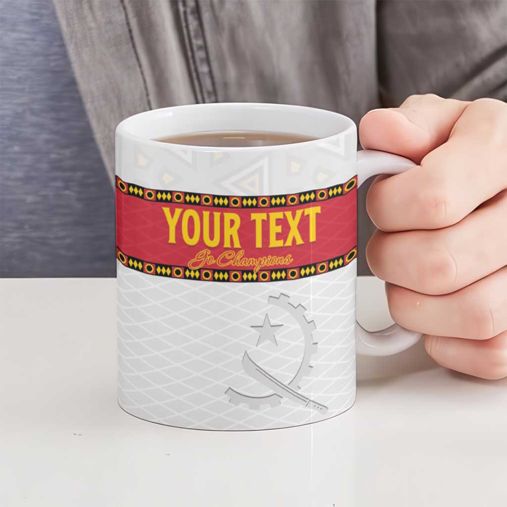 Custom Angola Football Ceramic Mug Avante Palancas Negras - White - Wonder Print Shop