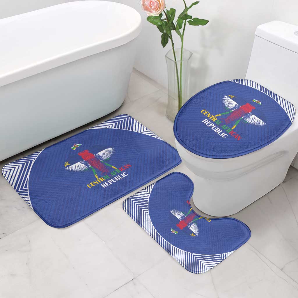 Central African Republic Football Bathroom Set Go Champions - Wonder Print Shop