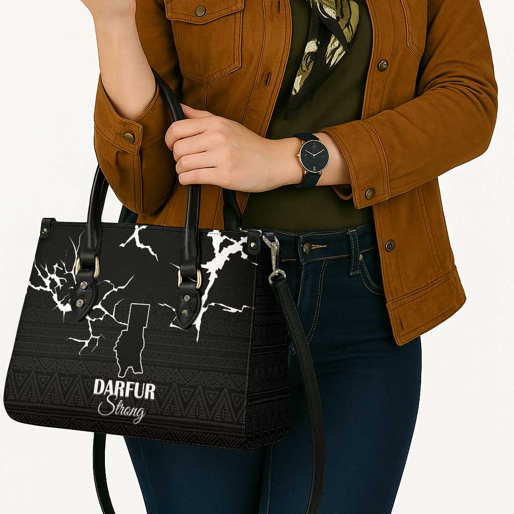 Darfur Sudan Strong Leather Bag Pray for Tarseen - Wonder Print Shop