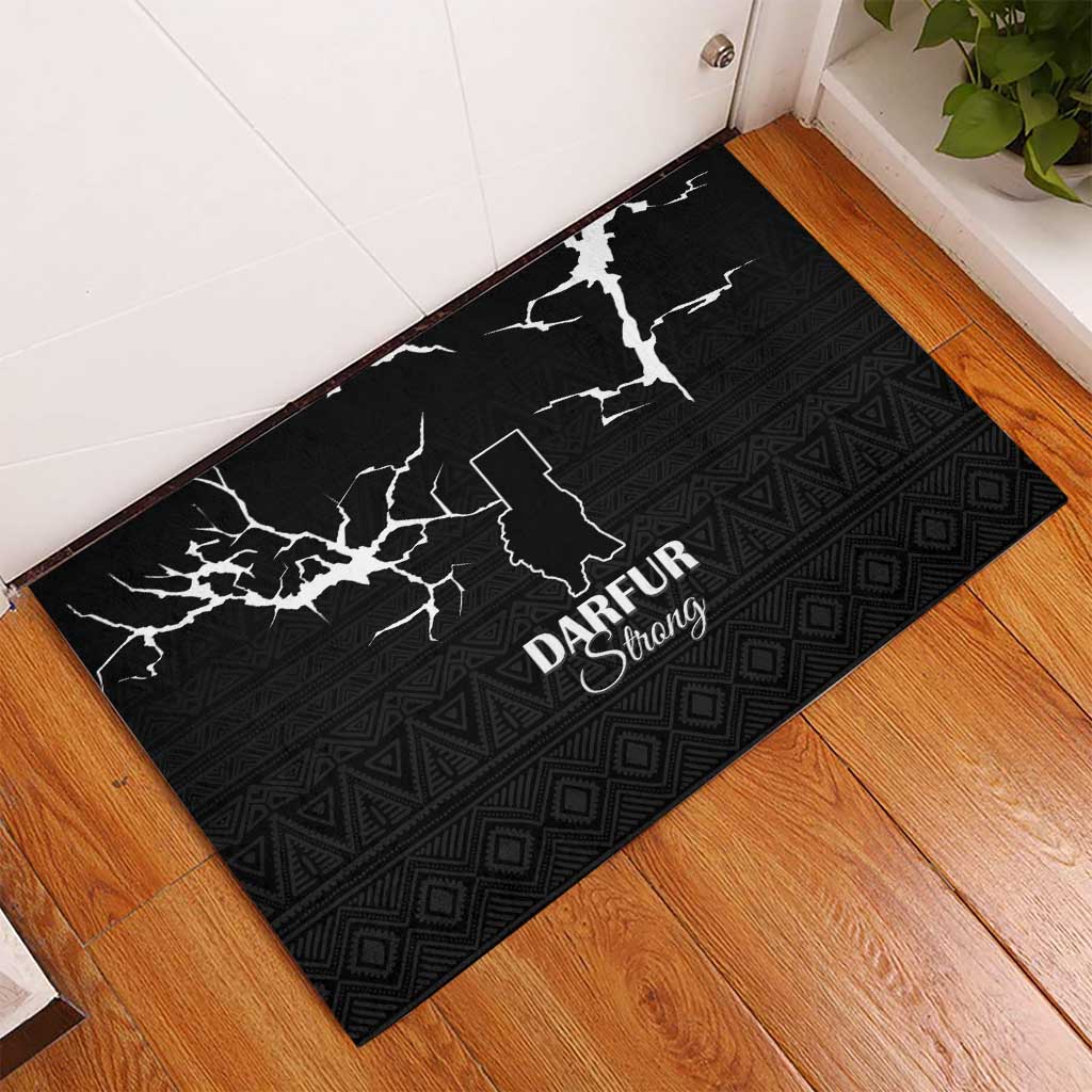Darfur Sudan Strong Rubber Doormat Pray for Tarseen - Wonder Print Shop