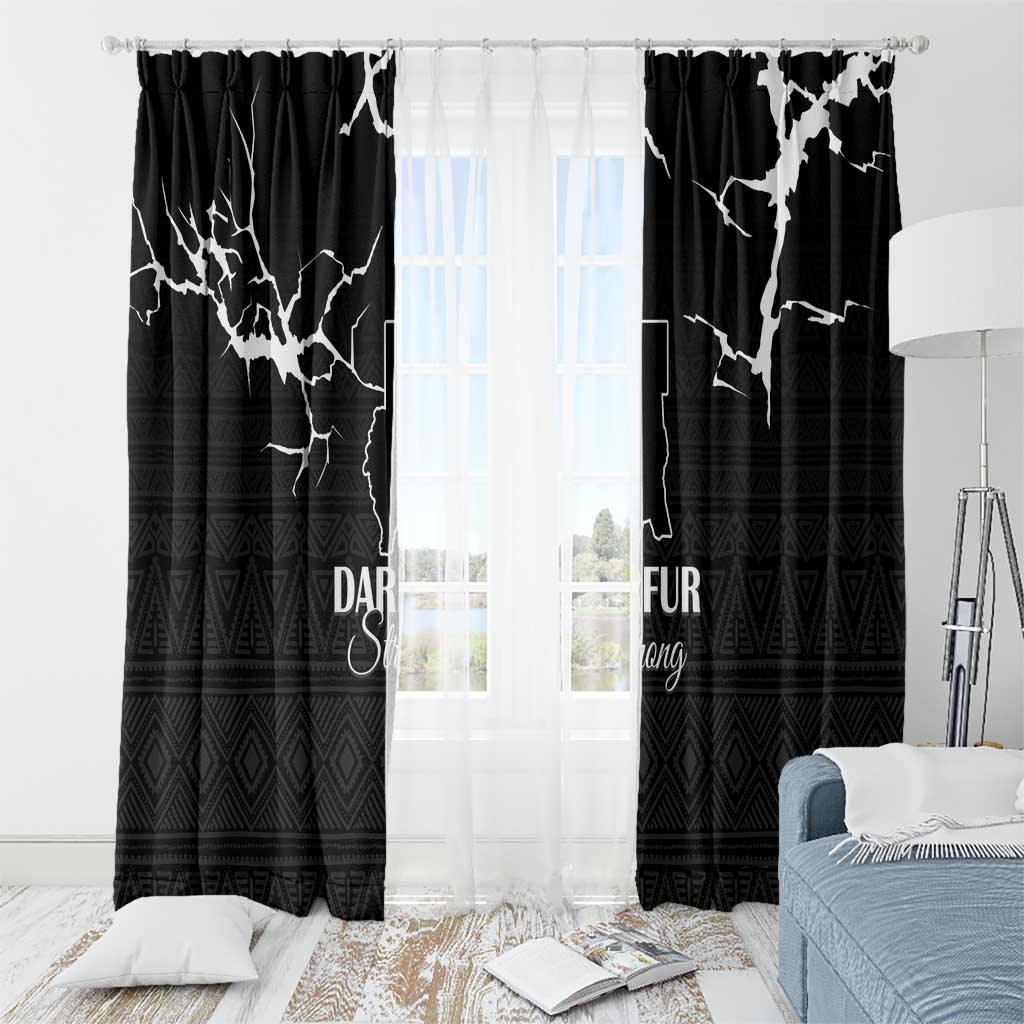 Darfur Sudan Strong Window Curtain Pray for Tarseen - Wonder Print Shop