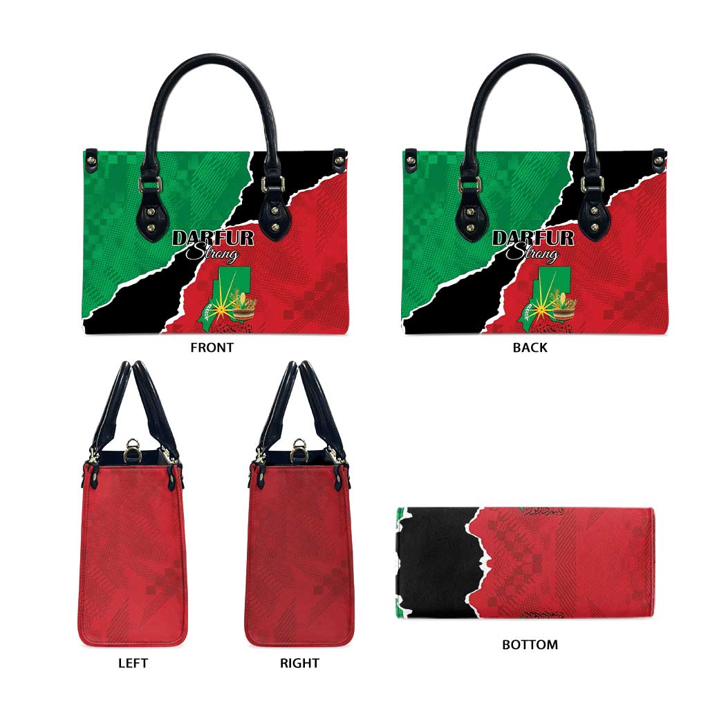 Sudan Leather Bag Darfur Be Strong - Wonder Print Shop