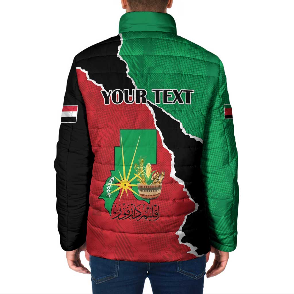 Personalized Sudan Padded Jacket Darfur Be Strong - Wonder Print Shop