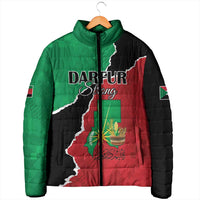 Personalized Sudan Padded Jacket Darfur Be Strong - Wonder Print Shop