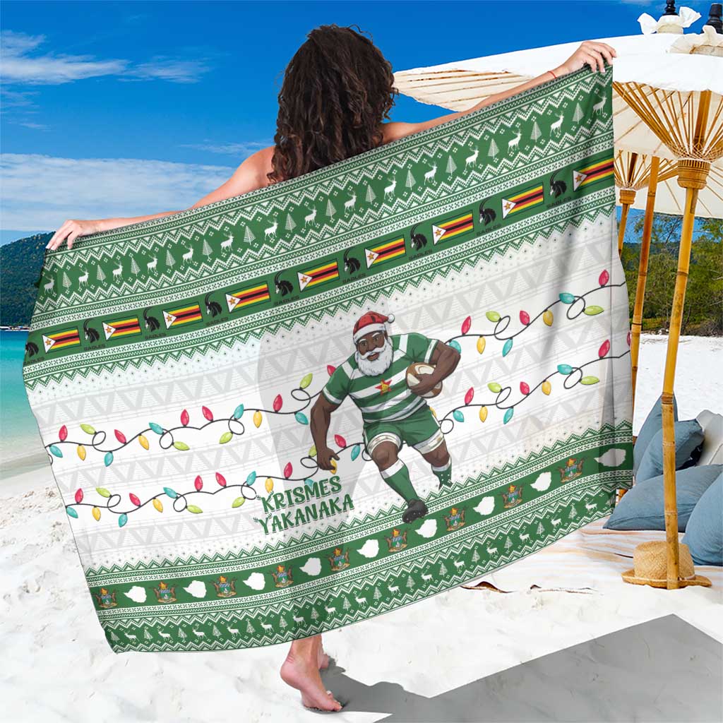 Zimbabwe Rugby Christmas Sarong The Sables Krismes Yakanaka - Wonder Print Shop