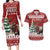 Personalized Canada Christmas Couples Matching Long Sleeve Bodycon Dress and Hawaiian Shirt Merry Christmoose - Wonder Print Shop