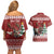 Personalized Canada Christmas Couples Matching Off Shoulder Short Dress and Hawaiian Shirt Merry Christmoose - Wonder Print Shop