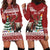 Personalized Canada Christmas Hoodie Dress Merry Christmoose - Wonder Print Shop