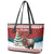 Canada Christmas Leather Tote Bag Merry Christmoose - Wonder Print Shop