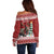 Personalized Canada Christmas Off Shoulder Sweater Merry Christmoose - Wonder Print Shop