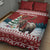 Canada Christmas Quilt Bed Set Merry Christmoose