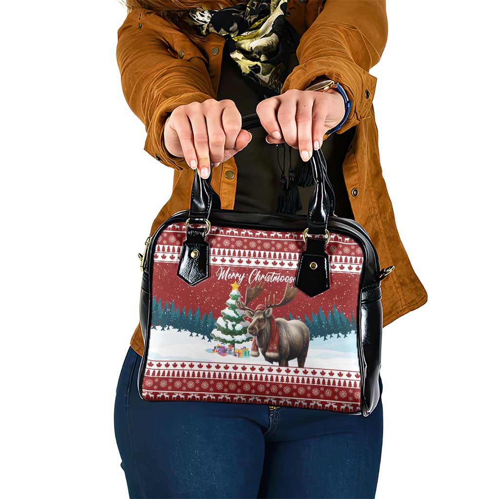 Canada Christmas Shoulder Handbag Merry Christmoose