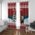 Canada Christmas Window Curtain Merry Christmoose - Wonder Print Shop