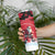 Personalized Canada Christmas Skinny Tumbler Santa Claus Hockey Player - Maple Leaves Pattern