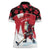 Personalized Canada Christmas Women Polo Shirt Santa Claus Hockey Player - Maple Leaves Pattern