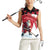 Personalized Canada Christmas Women Sleeveless Polo Shirt Santa Claus Hockey Player - Maple Leaves Pattern