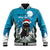 Iceland Christmas Baseball Jacket Merry Yule Cat - Wonder Print Shop