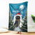 Iceland Christmas Blanket Merry Yule Cat