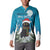 Iceland Christmas Button Sweatshirt Merry Yule Cat - Wonder Print Shop