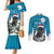 Iceland Christmas Couples Matching Mermaid Dress and Long Sleeve Button Shirt Merry Yule Cat