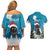 Iceland Christmas Couples Matching Off Shoulder Short Dress and Hawaiian Shirt Merry Yule Cat - Wonder Print Shop