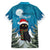 Iceland Christmas Family Matching Long Sleeve Bodycon Dress and Hawaiian Shirt Merry Yule Cat - Wonder Print Shop