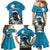 Iceland Christmas Family Matching Mermaid Dress and Hawaiian Shirt Merry Yule Cat - Wonder Print Shop