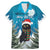 Iceland Christmas Family Matching Mermaid Dress and Hawaiian Shirt Merry Yule Cat - Wonder Print Shop