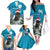 Iceland Christmas Family Matching Off The Shoulder Long Sleeve Dress and Hawaiian Shirt Merry Yule Cat - Wonder Print Shop