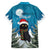 Iceland Christmas Family Matching Off The Shoulder Long Sleeve Dress and Hawaiian Shirt Merry Yule Cat - Wonder Print Shop