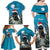 Iceland Christmas Family Matching Off Shoulder Maxi Dress and Hawaiian Shirt Merry Yule Cat - Wonder Print Shop