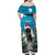 Iceland Christmas Family Matching Off Shoulder Maxi Dress and Hawaiian Shirt Merry Yule Cat - Wonder Print Shop