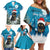 Iceland Christmas Family Matching Off Shoulder Short Dress and Hawaiian Shirt Merry Yule Cat - Wonder Print Shop