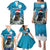 Iceland Christmas Family Matching Puletasi and Hawaiian Shirt Merry Yule Cat - Wonder Print Shop