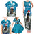 Iceland Christmas Family Matching Tank Maxi Dress and Hawaiian Shirt Merry Yule Cat - Wonder Print Shop