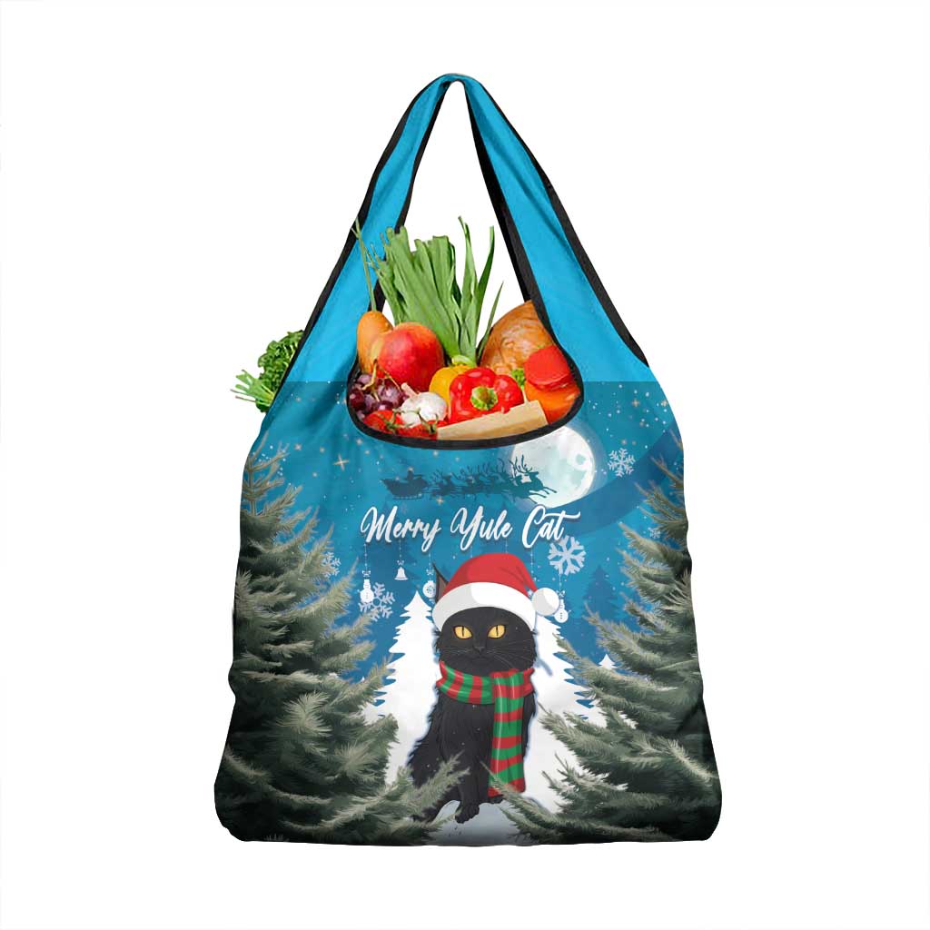 Iceland Christmas Grocery Bag Merry Yule Cat