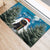 Iceland Christmas Rubber Doormat Merry Yule Cat