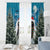 Iceland Christmas Window Curtain Merry Yule Cat