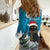 Iceland Christmas Women Casual Shirt Merry Yule Cat