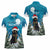 Iceland Christmas Women Polo Shirt Merry Yule Cat