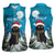 Iceland Christmas Women Sleeveless Polo Shirt Merry Yule Cat