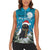 Iceland Christmas Women Sleeveless Polo Shirt Merry Yule Cat