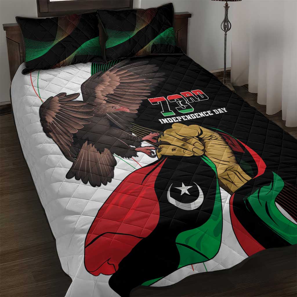 Libya 73rd Anniversary Independence Day Quilt Bed Set - Wonder Print Shop