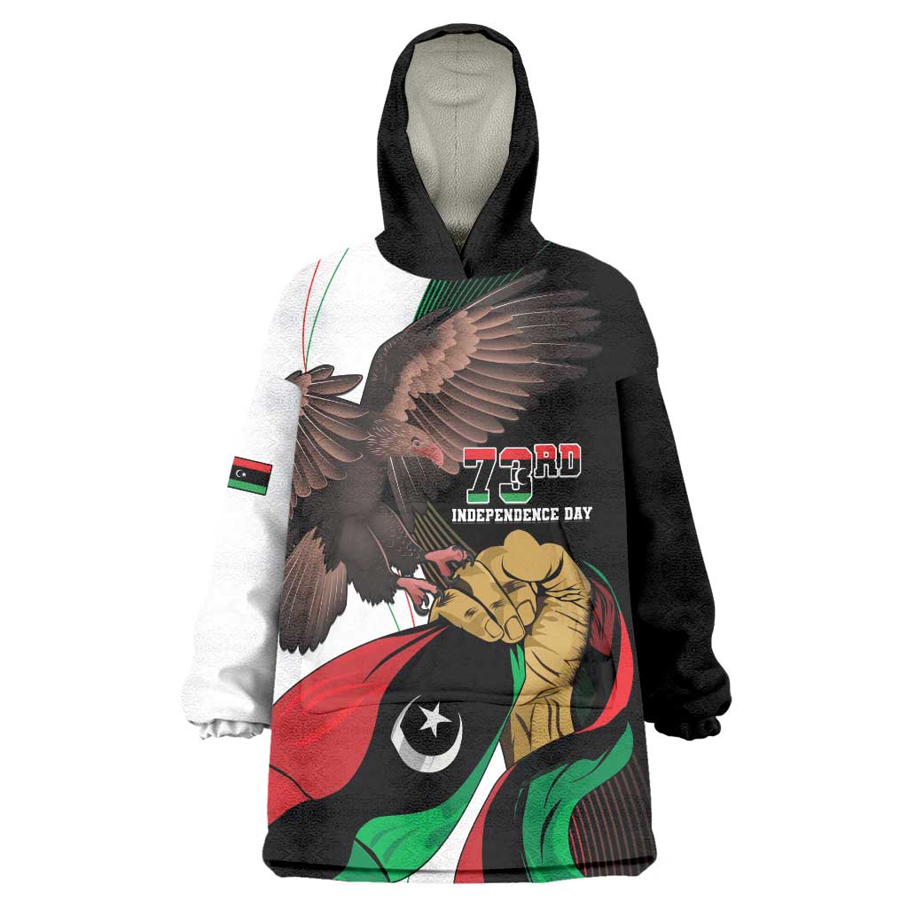 Libya 73rd Anniversary Independence Day Wearable Blanket Hoodie