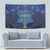 Hanukkah Jewish Festival Tapestry Meronah With Star Of David