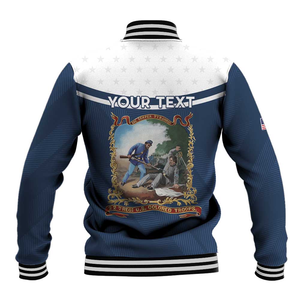 Personalized 22nd United States Colored Troops Baseball Jacket E Pluribus Unum - Wonder Print Shop